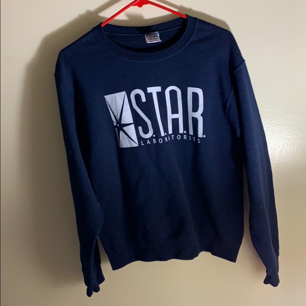 Star Labs S Mens Crewneck Sweater from The Flash